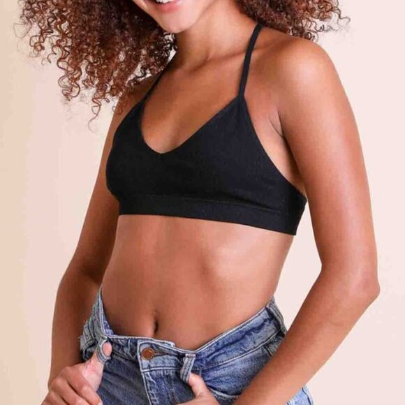 Trïbe Crescent Moon Dream Catcher Tattoo Mesh Racerback Bralette Size Large NWT - Picture 3 of 4